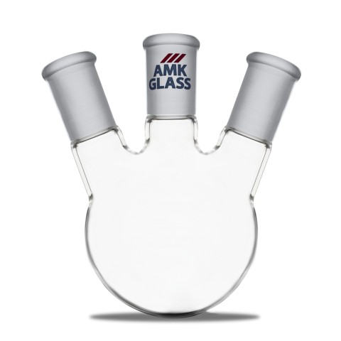 Round Bottom Flask, 3 Neck, Angled Joint